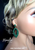 Emerald Marquis Earrings
