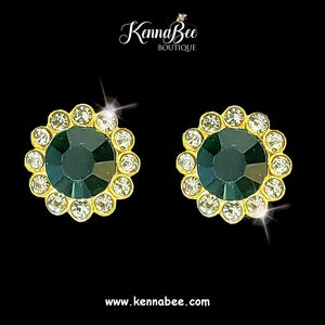 Emerald Magnet Studs