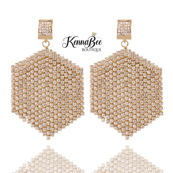 Gold Hexagons with Fringe